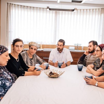 Extended family at table 1