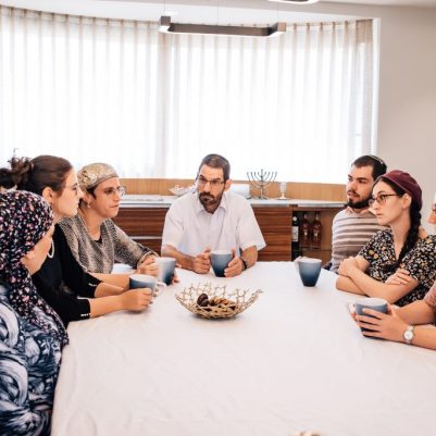 Extended family at table 2