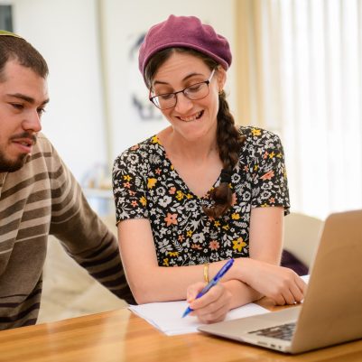 Couple at computer 2