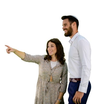 Couple pointing 1