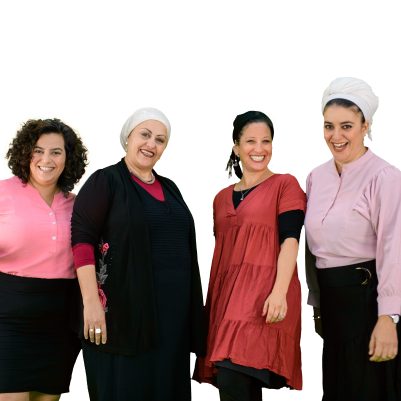 4 women smiling at camera