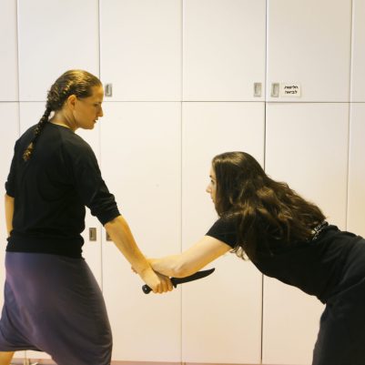 Two women practicing Krav Maga/ self defence 2