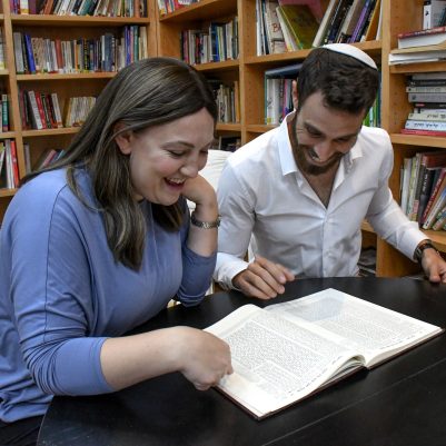 Couple learning together