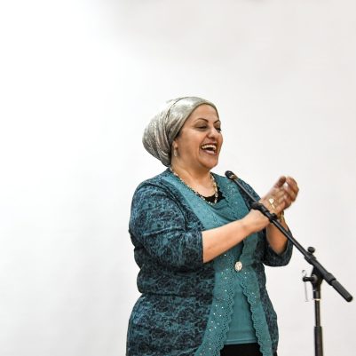 Woman giving speech