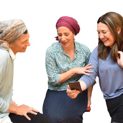 Women laughing together