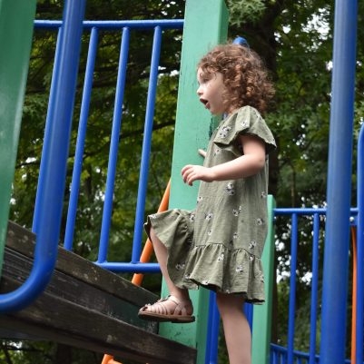 Toddler at the playground