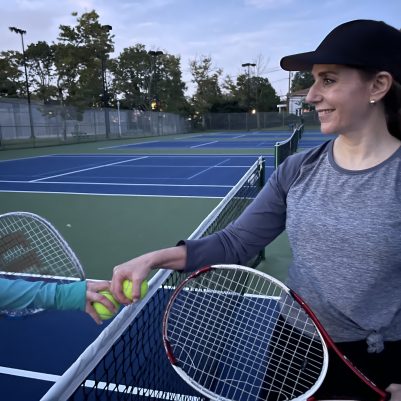 Woman playing tennis 1