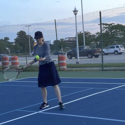 Mothers and daughters exercising in park 5