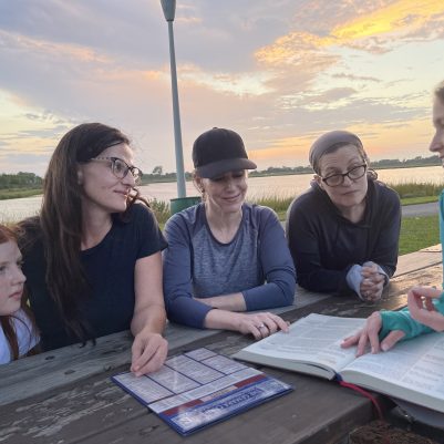 Women learning in park 2