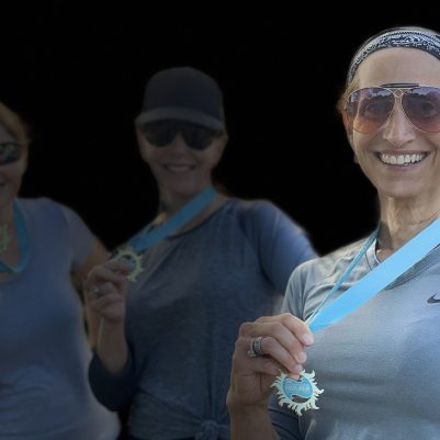 Women athletes with medals