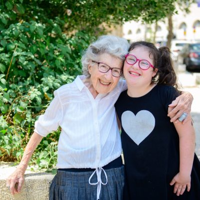 Grandmother and granddaughter 3
