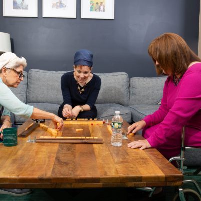 Group of women playing Mahjong 1