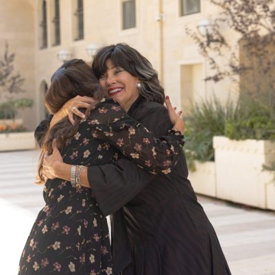 Two women hugging 2