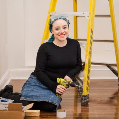 Woman with home improvement tools 2