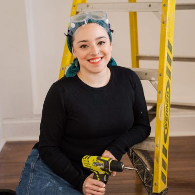 Woman with home improvement tools 3