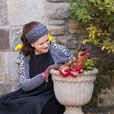 Woman planting flowers 2