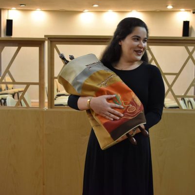 Woman holding Torah 2