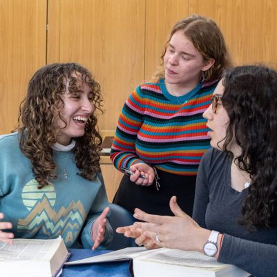 Group of young women learning Torah 3