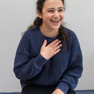 Young woman laughing 2