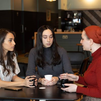 Group of women drinking coffee 1