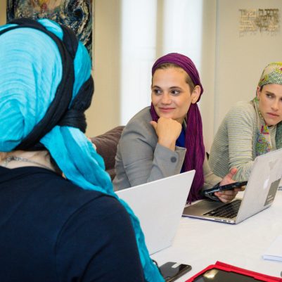 Businesswomen at meeting