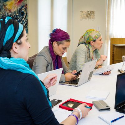 Group of businesswomen at a meeting 8