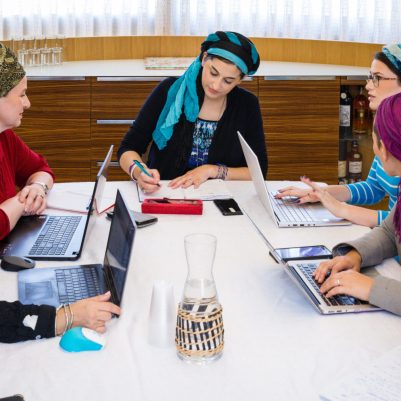 Group of businesswomen at a meeting 1