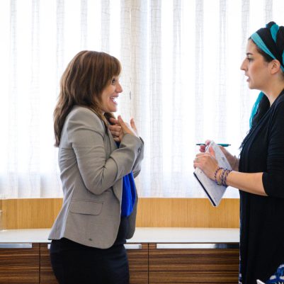 Two businesswomen in discussion 6