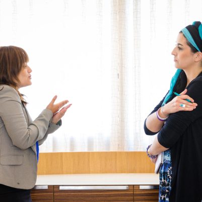 Two businesswomen in discussion 5