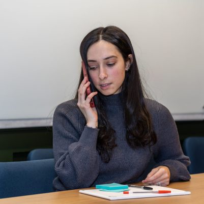Businesswoman talking on cellphone 1