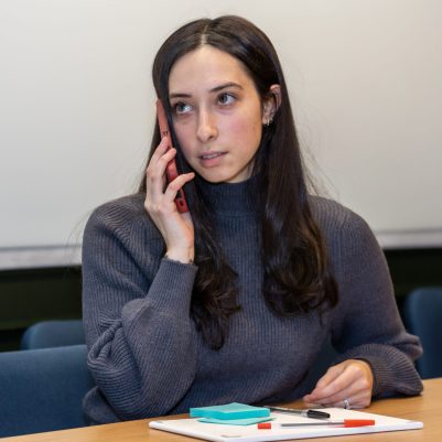 Businesswoman talking on cellphone 2