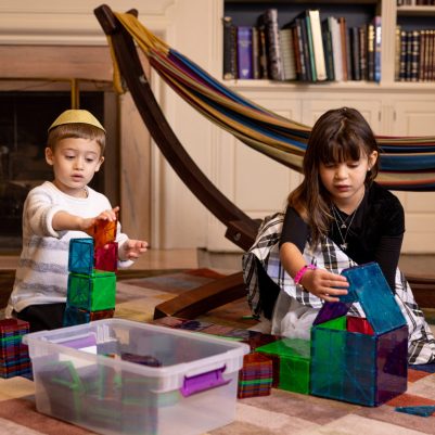 Brother and sister playing game 1