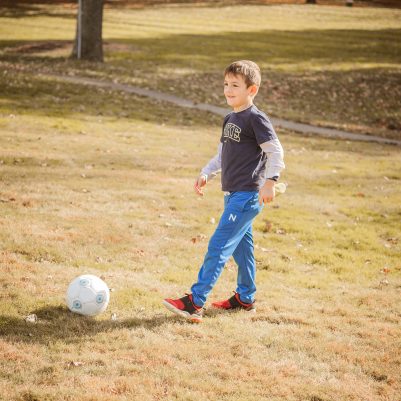 Boy playing soccer 2
