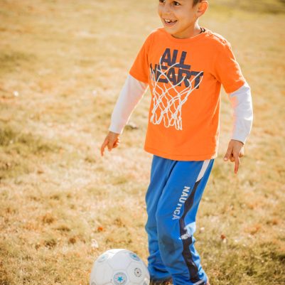 Boy playing soccer 3