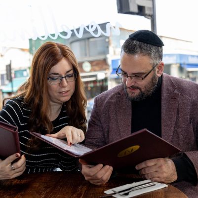Couple looking at menu 1